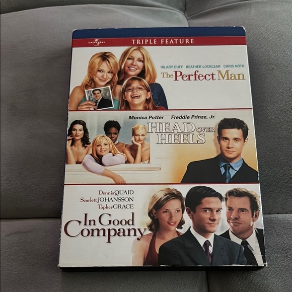 Triple Feature DVD Set - The Perfect Man, Head Over Heels, In Good Company - Picture 1 of 6